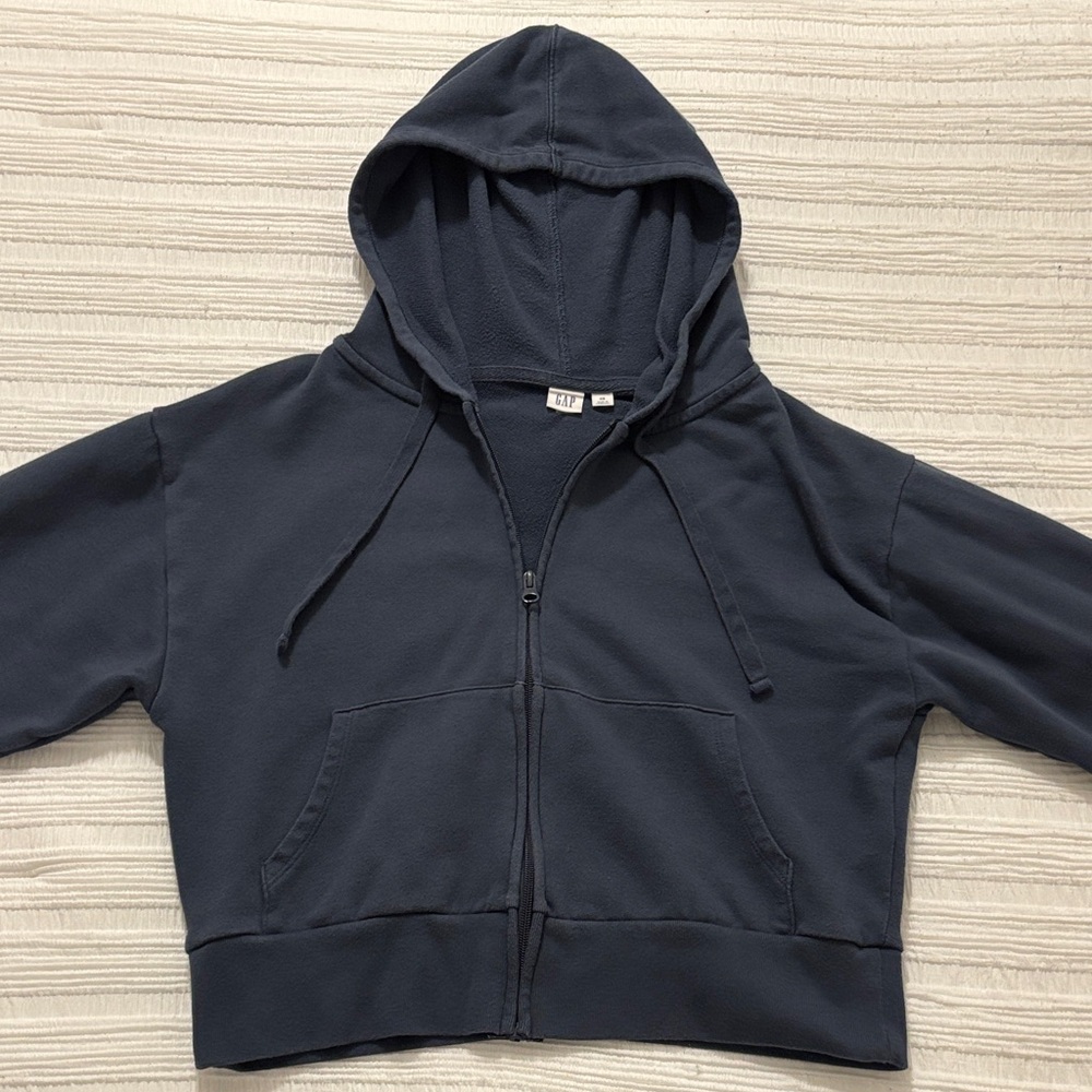 GAP Navy Zip-Up Hoodie